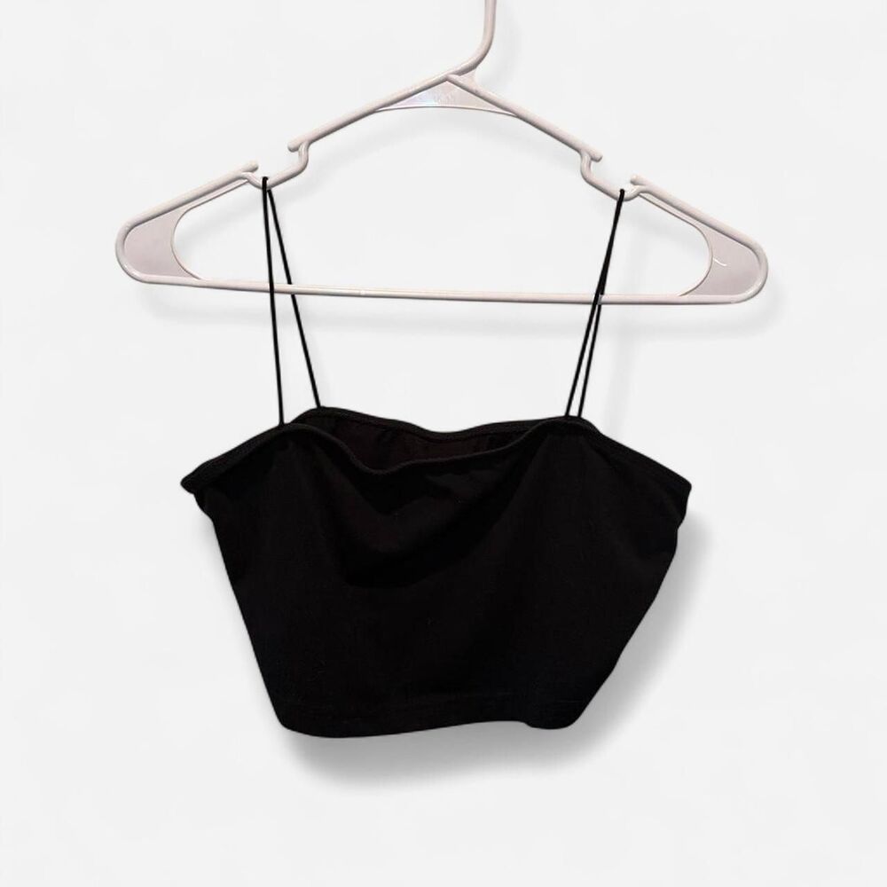 Shein Women's Black Crop-top